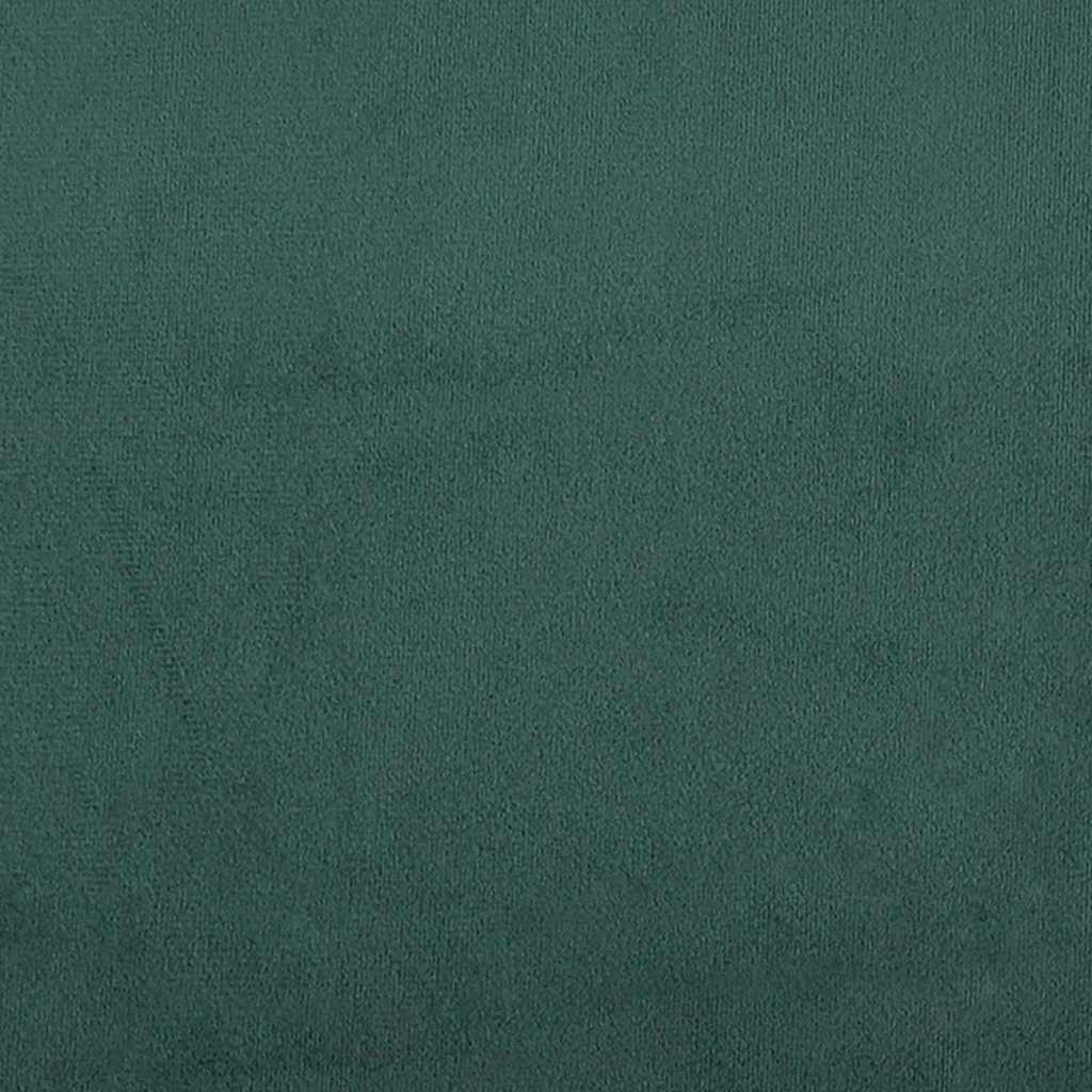 vidaXL Łóżko sprężynowe Ciemna zieleń 200 x 100 cm Aksamit