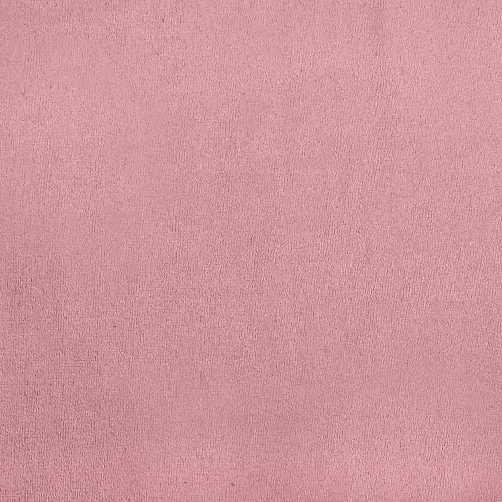 vidaXL Łóżko sprężynowe Z zagłówkiem Różowy 200 x 160 cm Aksamit