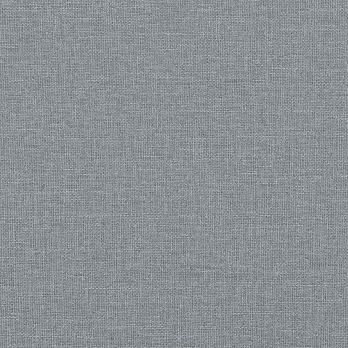 vidaXL Łóżko sprężynowe z paskami LED Jasnoszary 200 x 200 cm tkanina