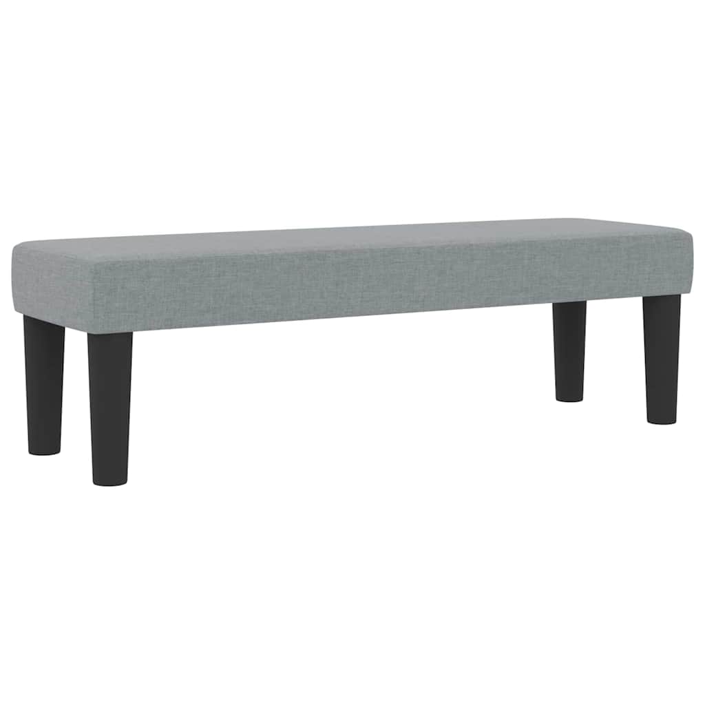 vidaXL Łóżko sprężynowe Z zagłówkiem Jasnoszary 120 x 190 cm tkanina