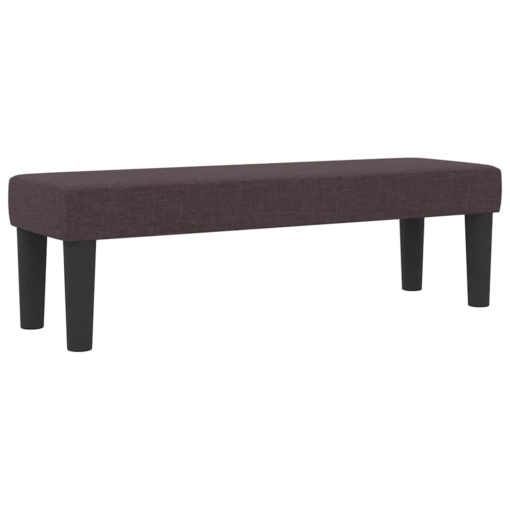 vidaXL Łóżko sprężynowe Z zagłówkiem Ciemny brąz 180 x 200 cm tkanina