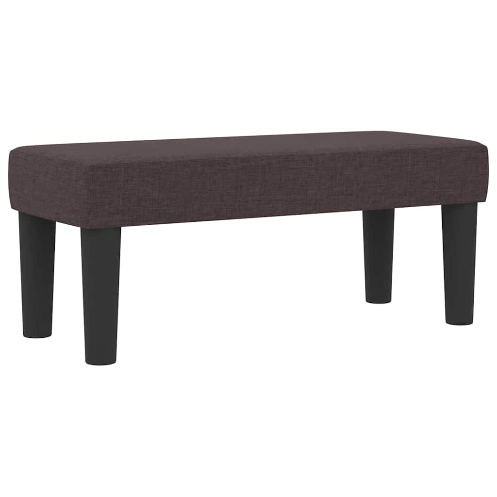 vidaXL Łóżko sprężynowe Z zagłówkiem Ciemny brąz 80 x 200 cm tkanina