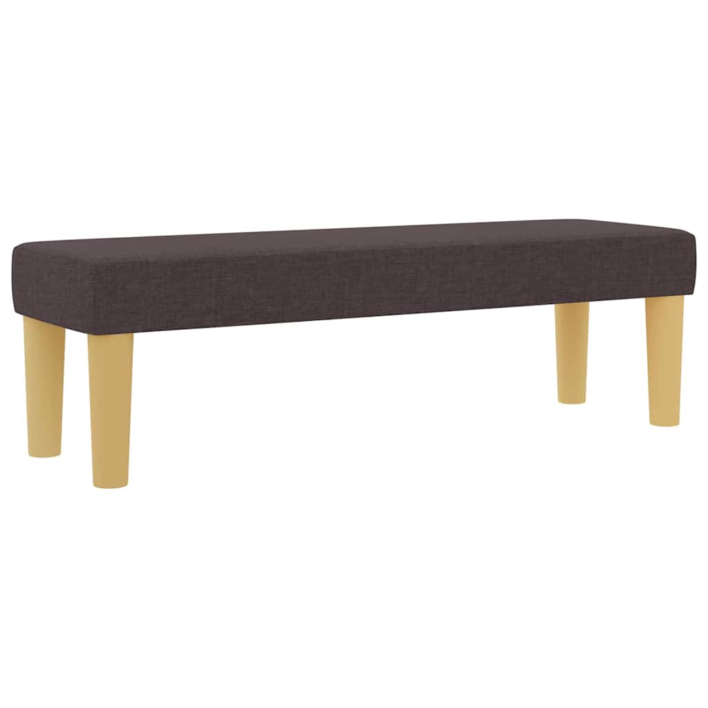 vidaXL Łóżko sprężynowe ciemnobrązowy 200 x 120 cm tkanina