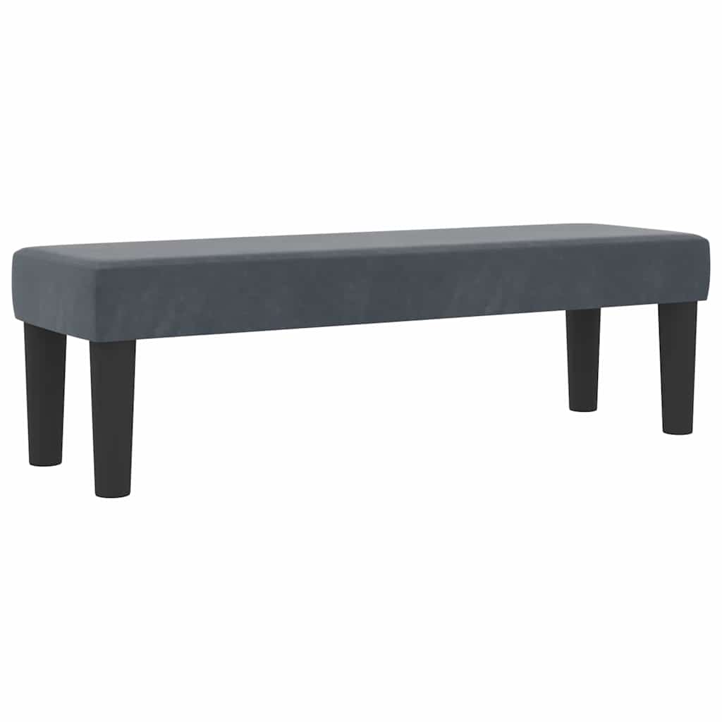 vidaXL Łóżko sprężynowe Z zagłówkiem Ciemnoszary 200 x 120 cm Aksamit