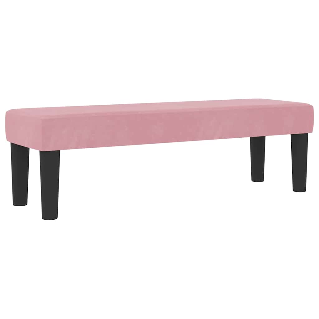 vidaXL Łóżko sprężynowe Z zagłówkiem Różowy 200 x 180 cm Aksamit