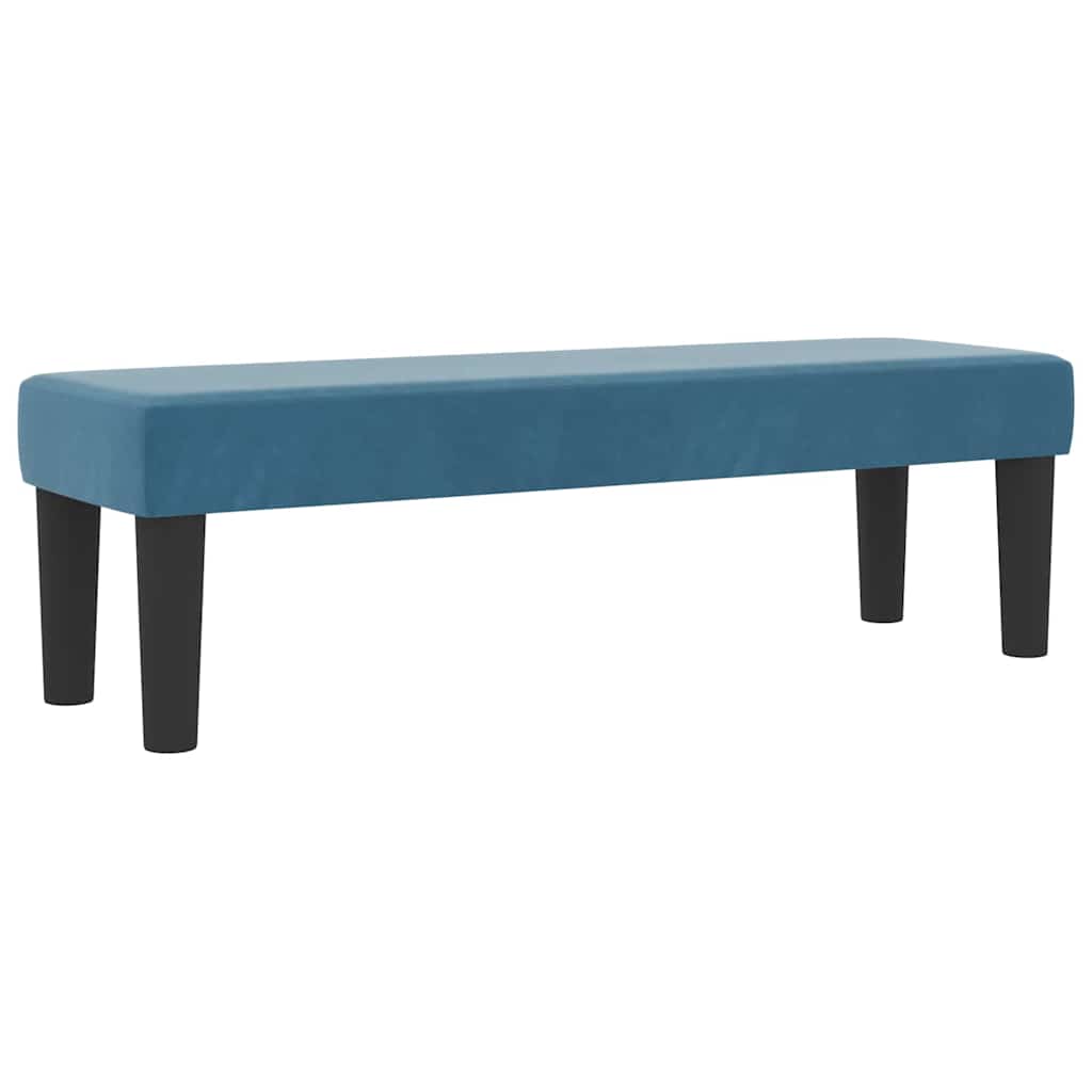 vidaXL Łóżko sprężynowe Z zagłówkiem granatowy 200 x 140 cm Aksamit