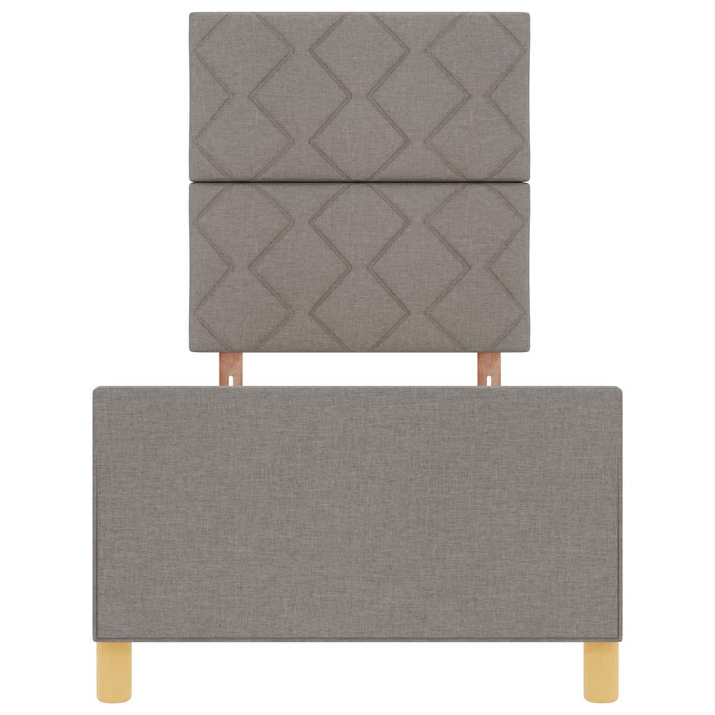 vidaXL Ramka łóżka Z zagłówkiem Ciemnoszary 80 x 200 cm tkanina