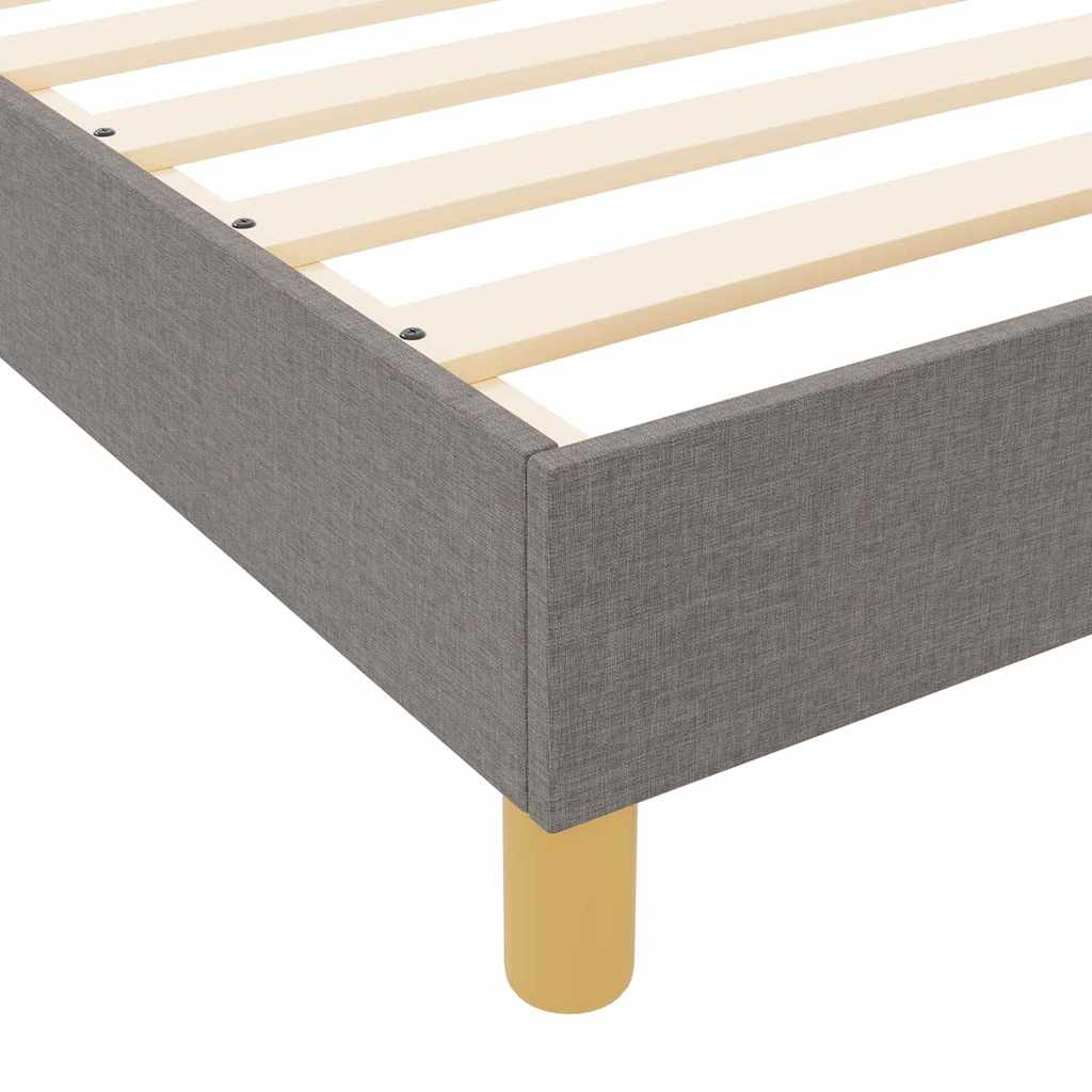 vidaXL Ramka łóżka Z zagłówkiem Ciemnoszary 120 x 200 cm tkanina