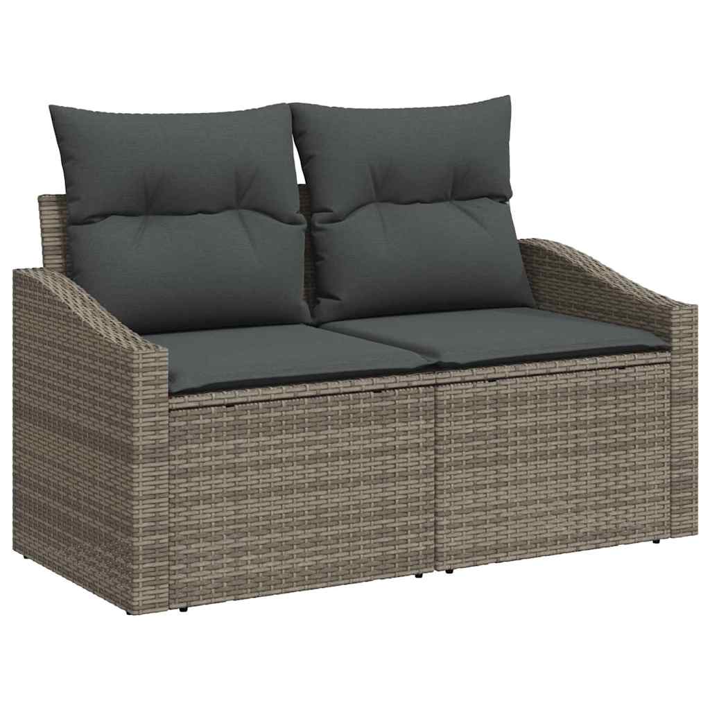 vidaXL Zestaw do jadalni w ogrodzie z poduszką 6 pcs Szary