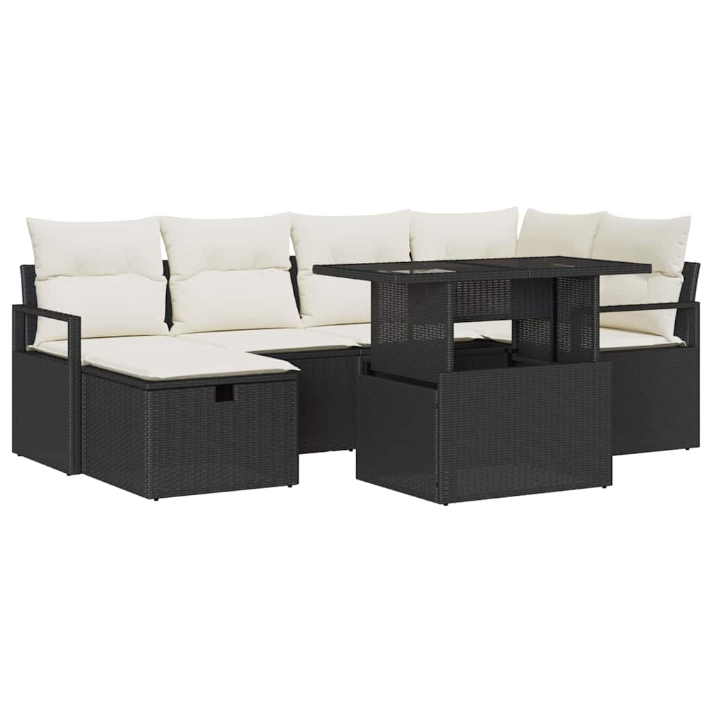vidaXL Zestaw Sof na Ogród 6 szt. polirattan