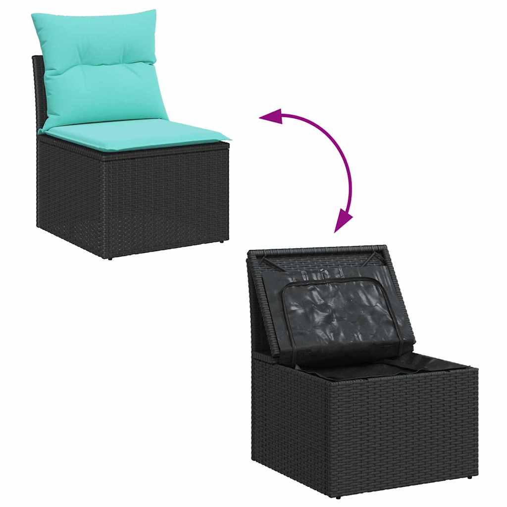 vidaXL Zestaw Sof na Ogród z poduszką 4 pcs Polirattan