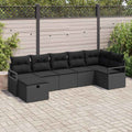 vidaXL Zestaw Sof z poduszką 5 pcs polirattan