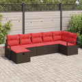 vidaXL Zestaw Sof z poduszką 4 pcs polirattan