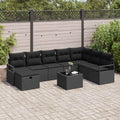 vidaXL Zestaw Sof z poduszką 6 pcs polirattan