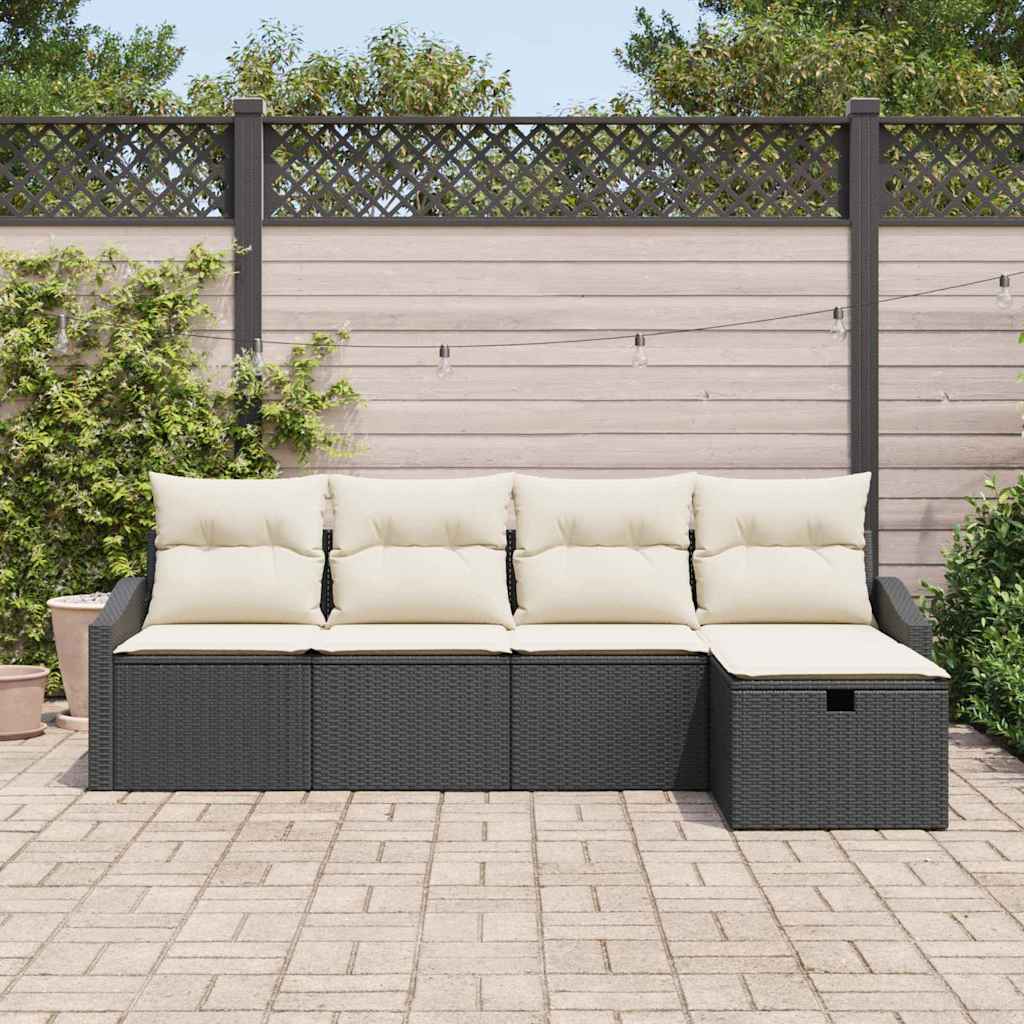 vidaXL Zestaw Sof z poduszką 6 pcs polirattan