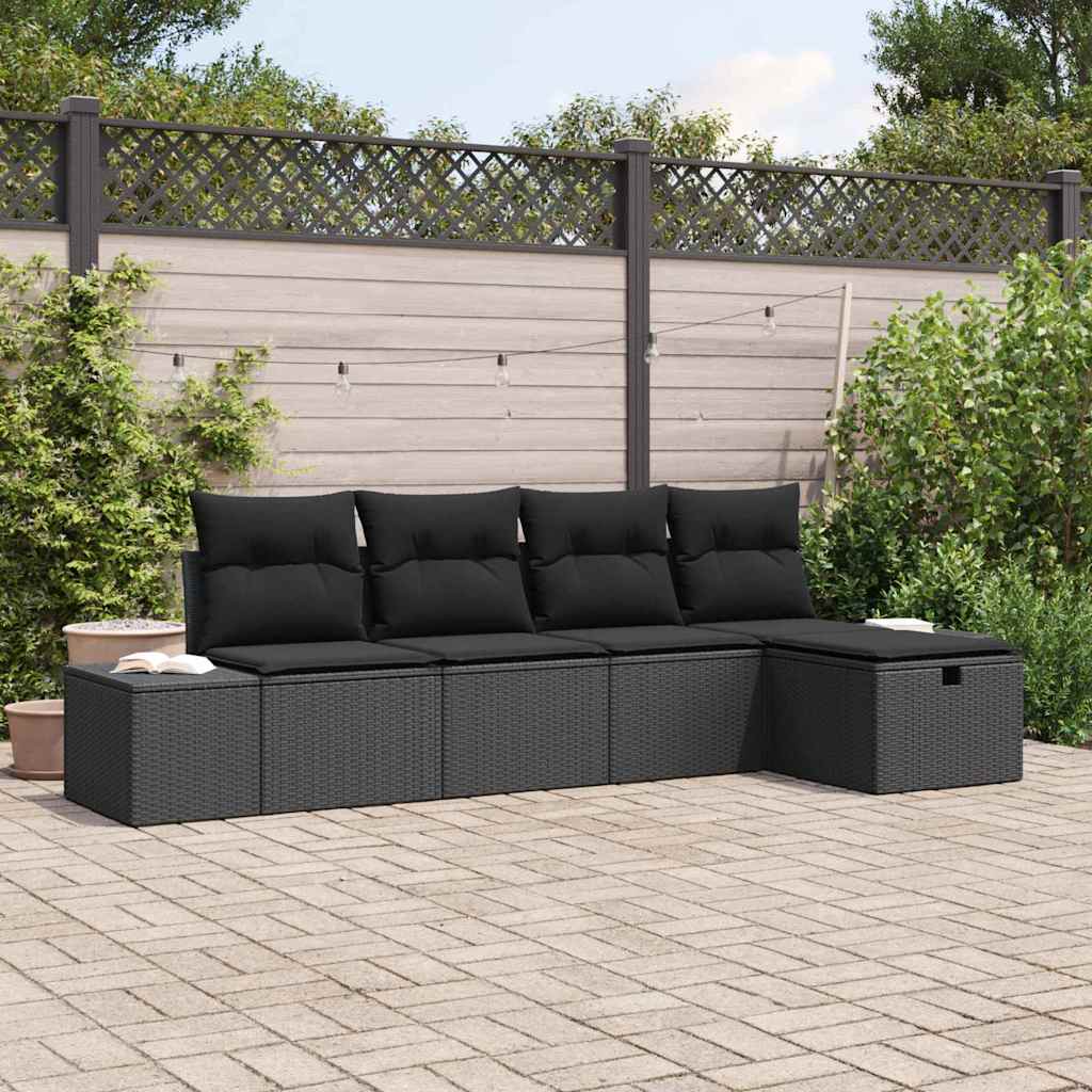 vidaXL Zestaw Sof z poduszką 6 pcs polirattan