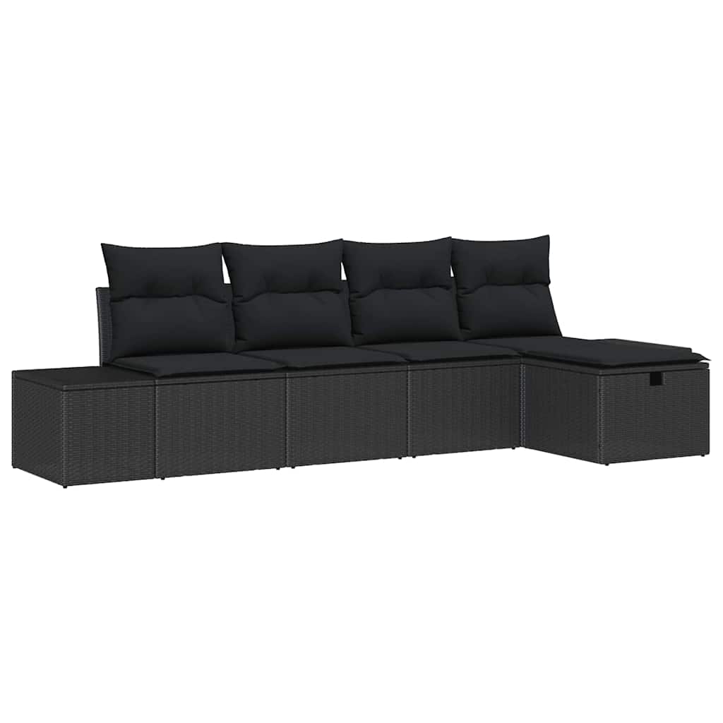 vidaXL Zestaw Sof z poduszką 6 pcs polirattan