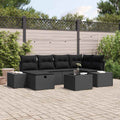 vidaXL Zestaw Sof z poduszką 6 pcs polirattan