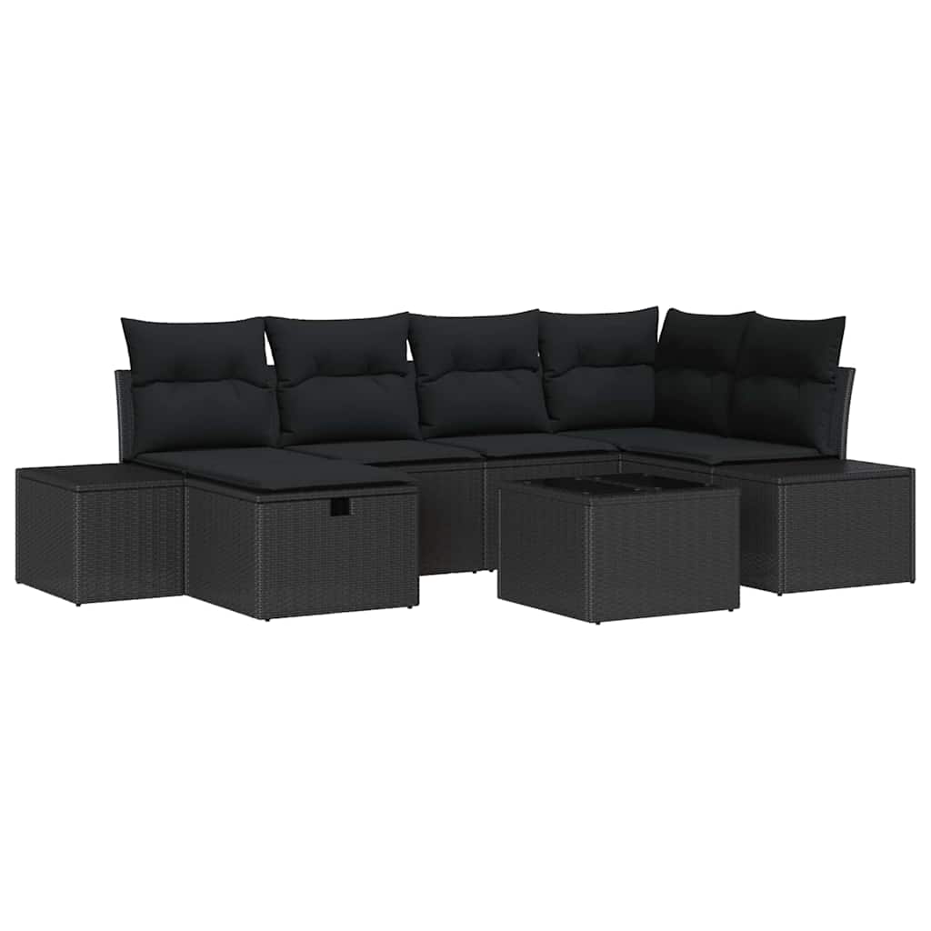 vidaXL Zestaw Sof z poduszką 6 pcs polirattan