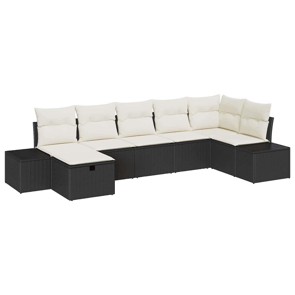 vidaXL Zestaw Sof z poduszką 8 pcs polirattan