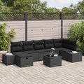 vidaXL Zestaw Sof z poduszką 8 pcs polirattan