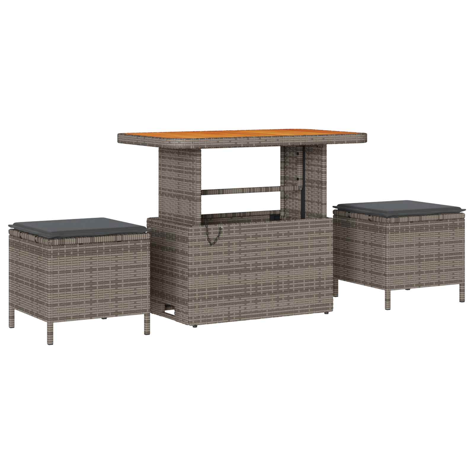 vidaXL Zestaw Sof na Ogród z poduszką 8 pcs Szary