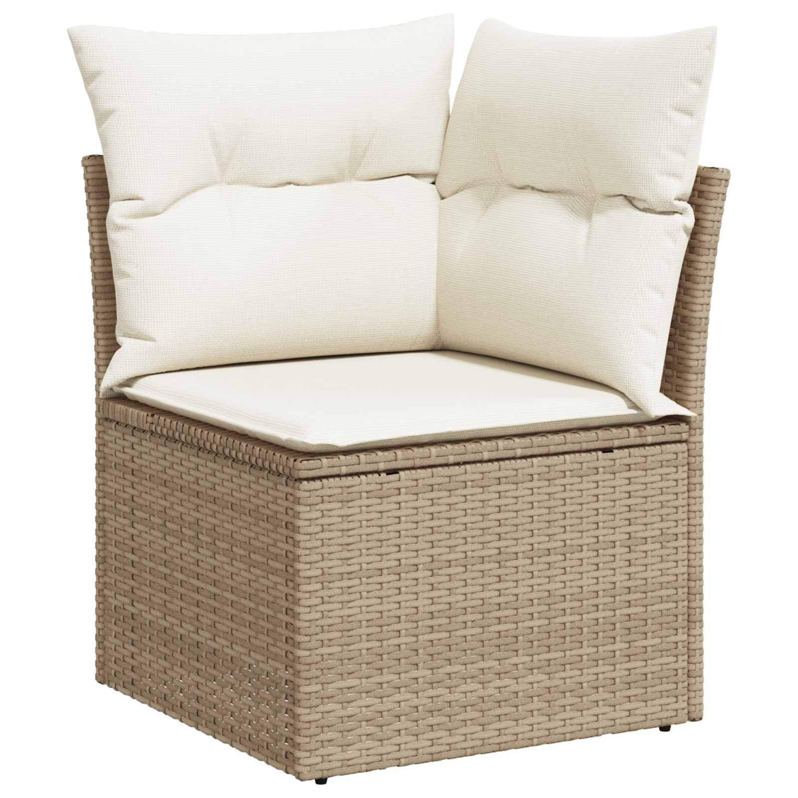 vidaXL Zestaw Sof na Ogród z poduszką 11 pcs Beżowy i kremowy