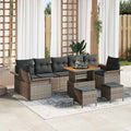 vidaXL Zestaw Sof na Ogród z poduszką z przechowywaniem 10 pcs Szary
