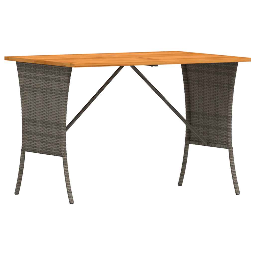 vidaXL 3-częściowa sofa do ogrodu, z poduszkami, szara, polirattanowa