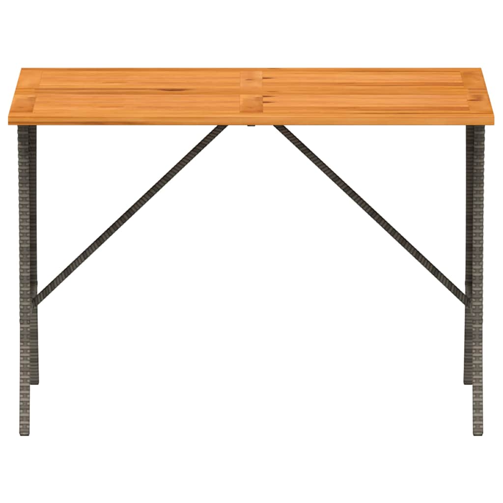 vidaXL 3-częściowa sofa do ogrodu, z poduszkami, szara, polirattanowa