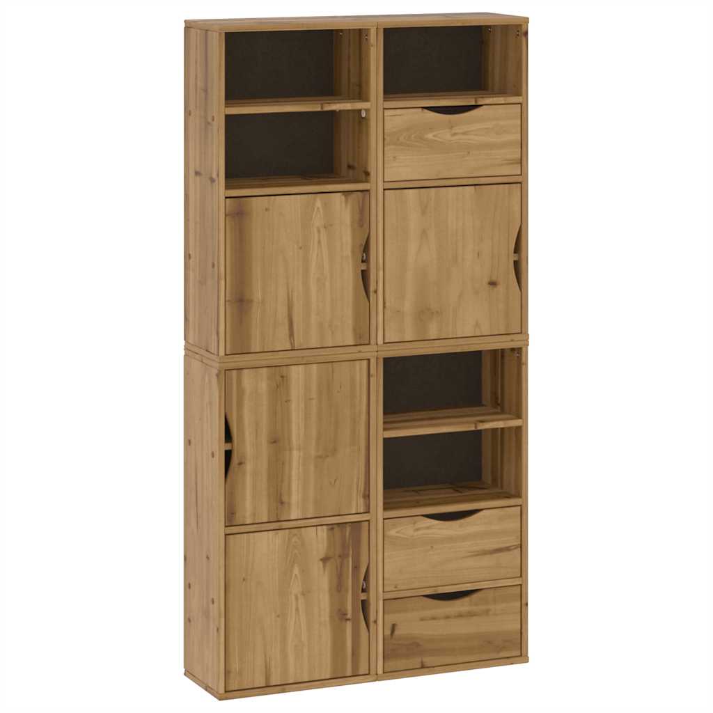 vidaXL Szafki boczne 4 szt. "ODDA" 40x24x79 cm Drewno lite Sosna