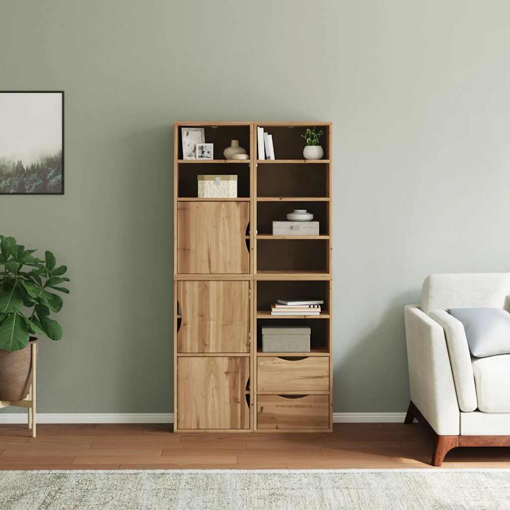 vidaXL Szafki boczne 4 szt. "ODDA" 40x24x79 cm Drewno lite Sosna