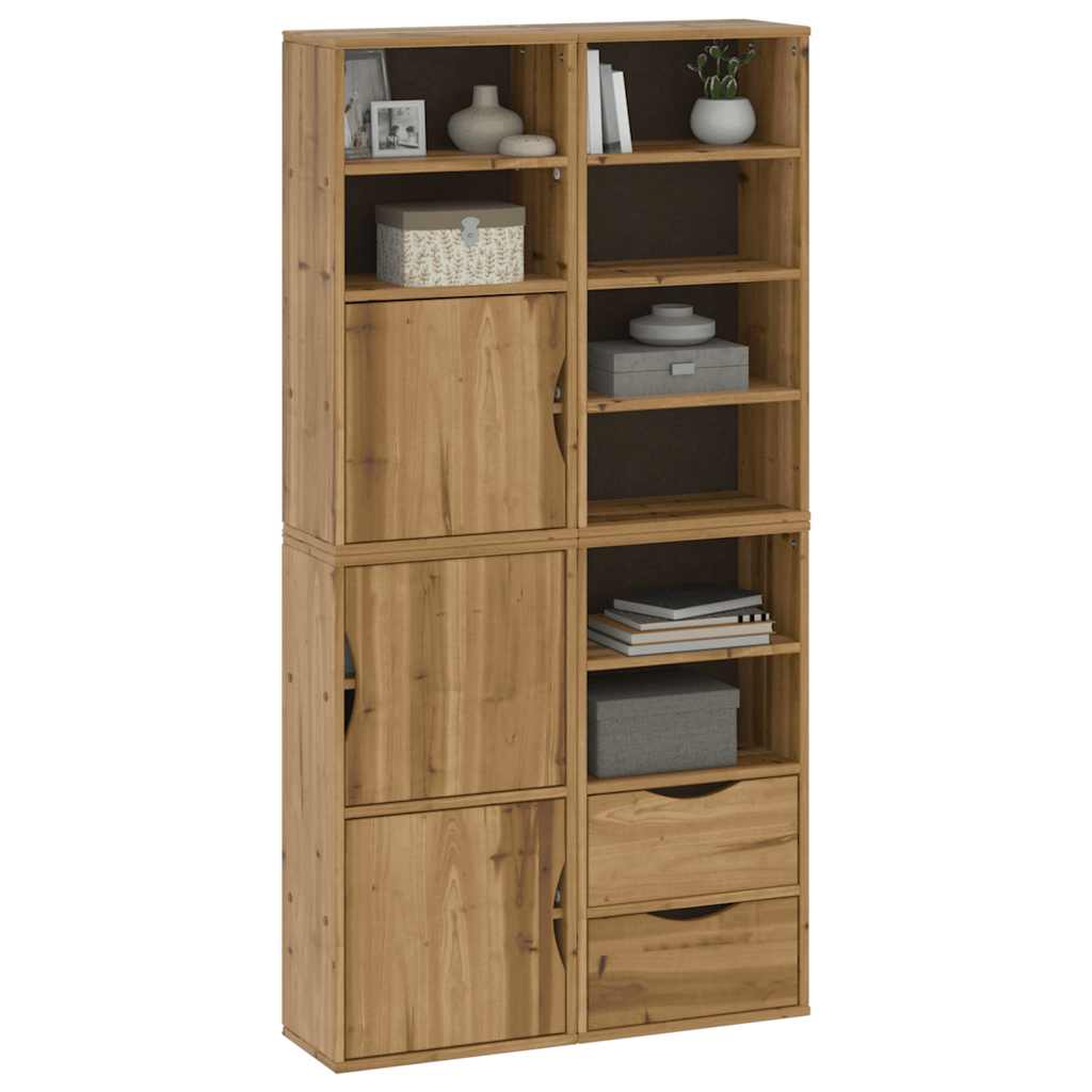 vidaXL Szafki boczne 4 szt. "ODDA" 40x24x79 cm Drewno lite Sosna