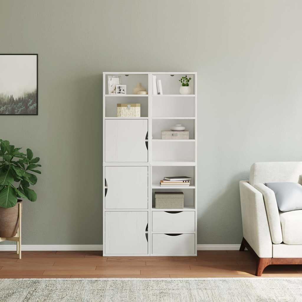vidaXL Szafki boczne 4 szt. "ODDA" 40x24x79 cm lite drewno sosnowe