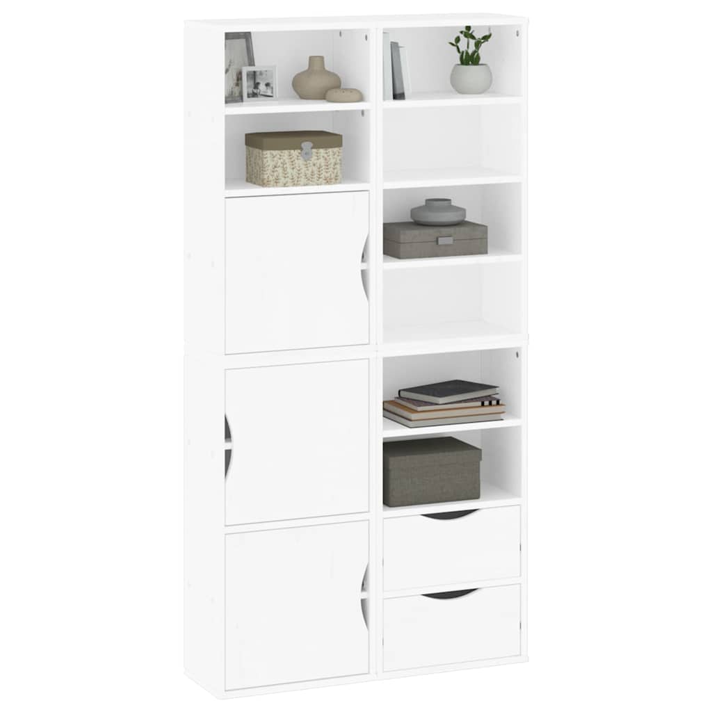 vidaXL Szafki boczne 4 szt. "ODDA" 40x24x79 cm lite drewno sosnowe