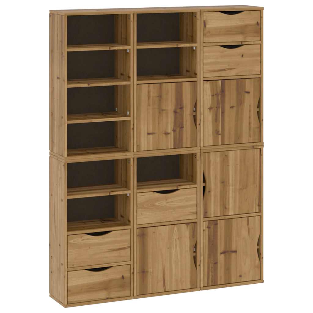 vidaXL Szafki boczne 6 szt. "ODDA" 40x24x79 cm Drewno lite Sosna