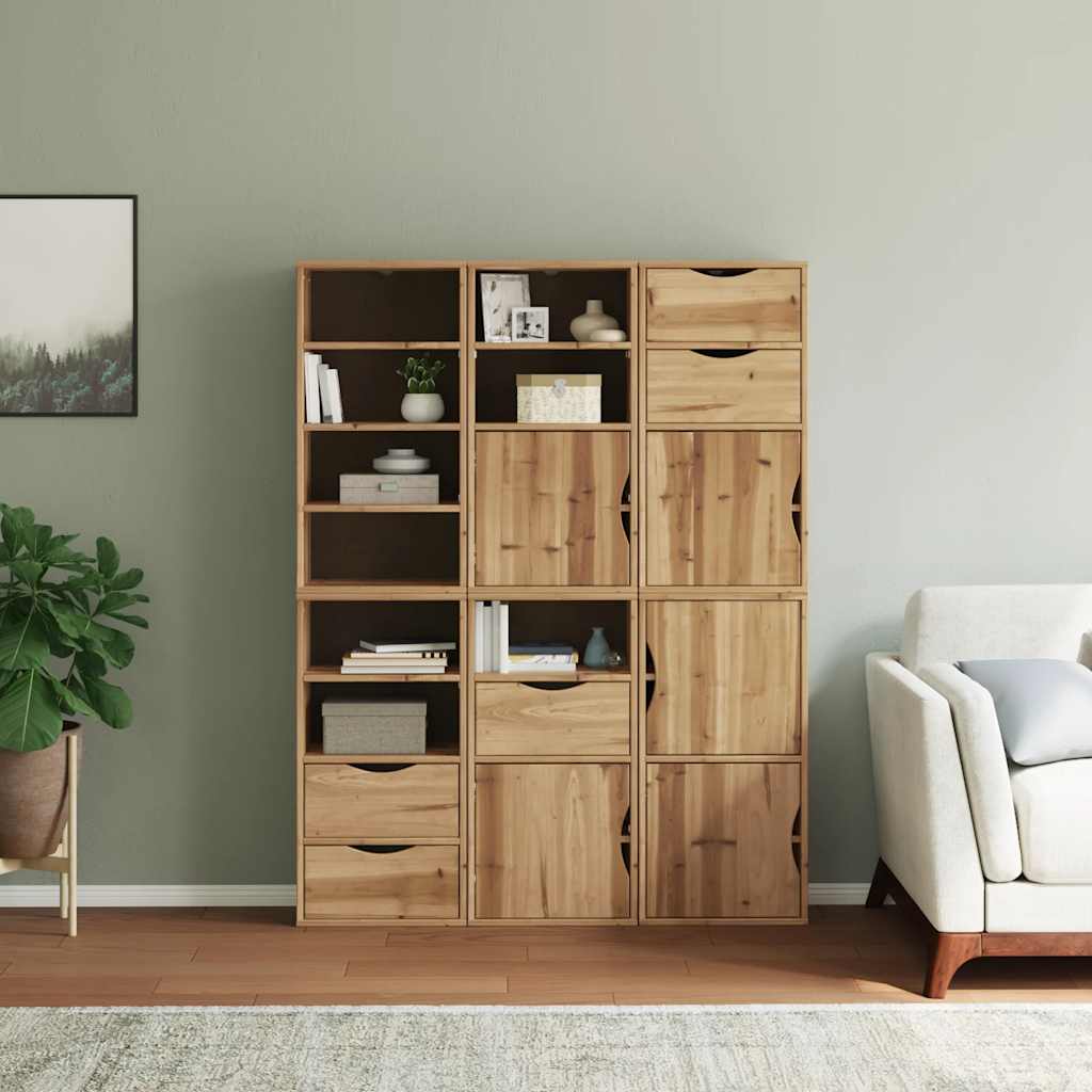 vidaXL Szafki boczne 6 szt. "ODDA" 40x24x79 cm Drewno lite Sosna