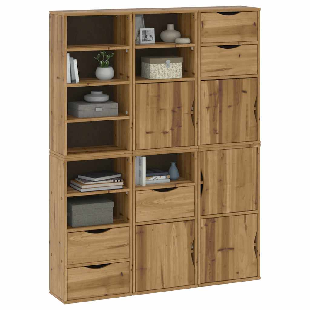 vidaXL Szafki boczne 6 szt. "ODDA" 40x24x79 cm Drewno lite Sosna