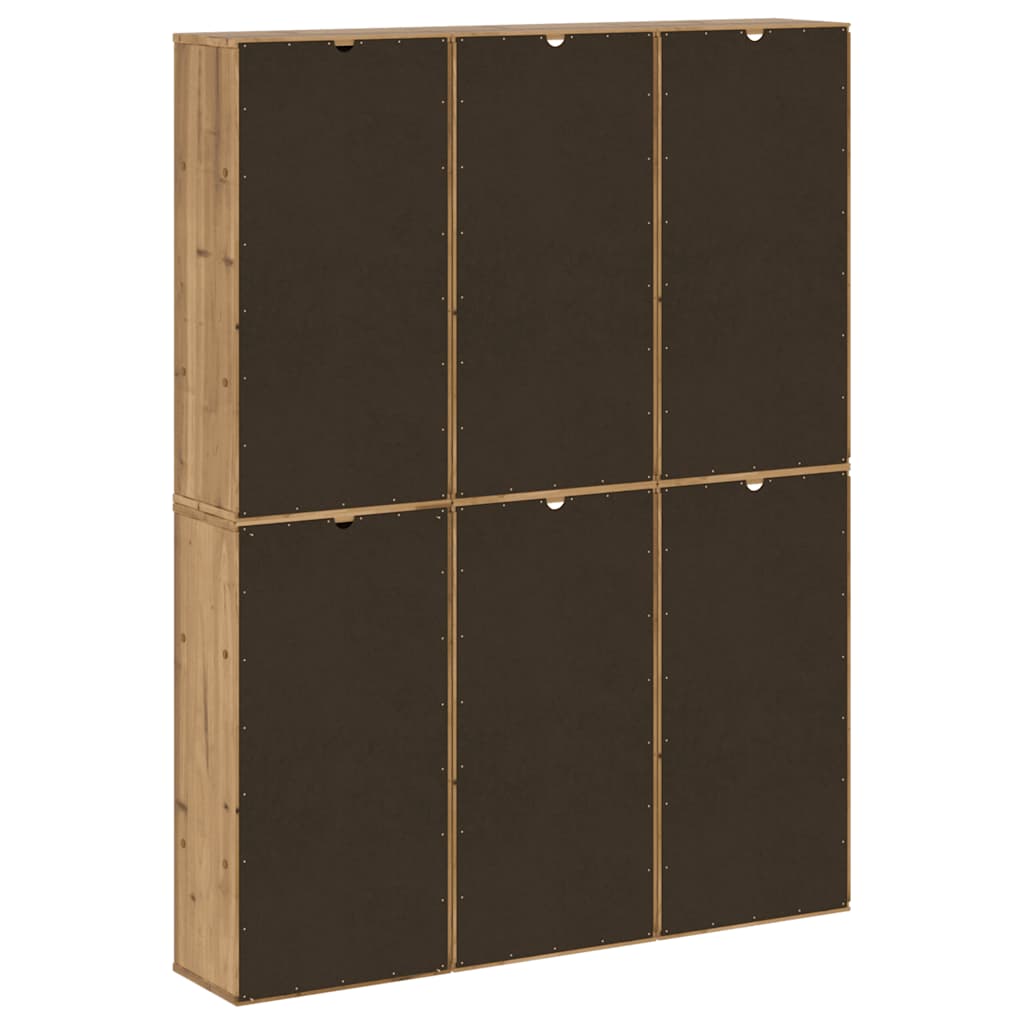 vidaXL Szafki boczne 6 szt. "ODDA" 40x24x79 cm Drewno lite Sosna