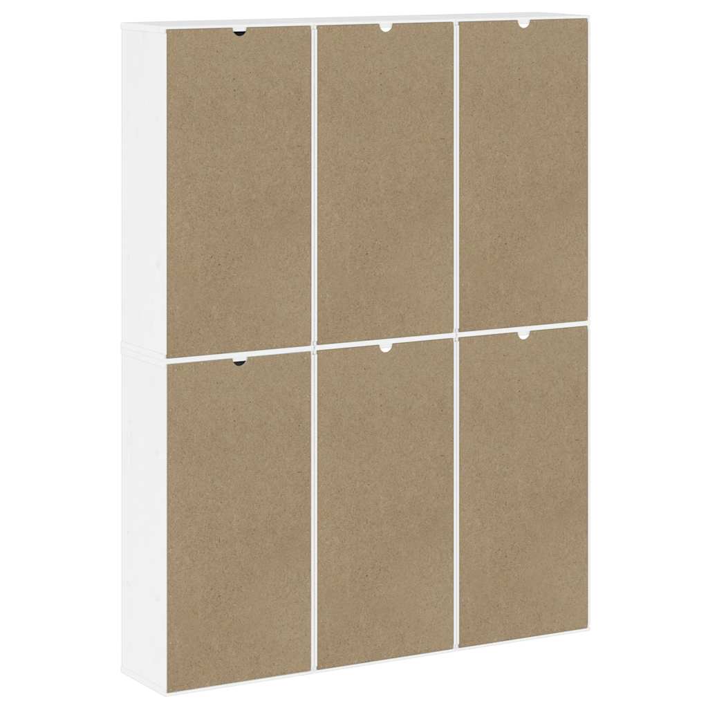 vidaXL Szafki boczne 6 szt. "ODDA" 40x24x79 cm lite drewno sosnowe