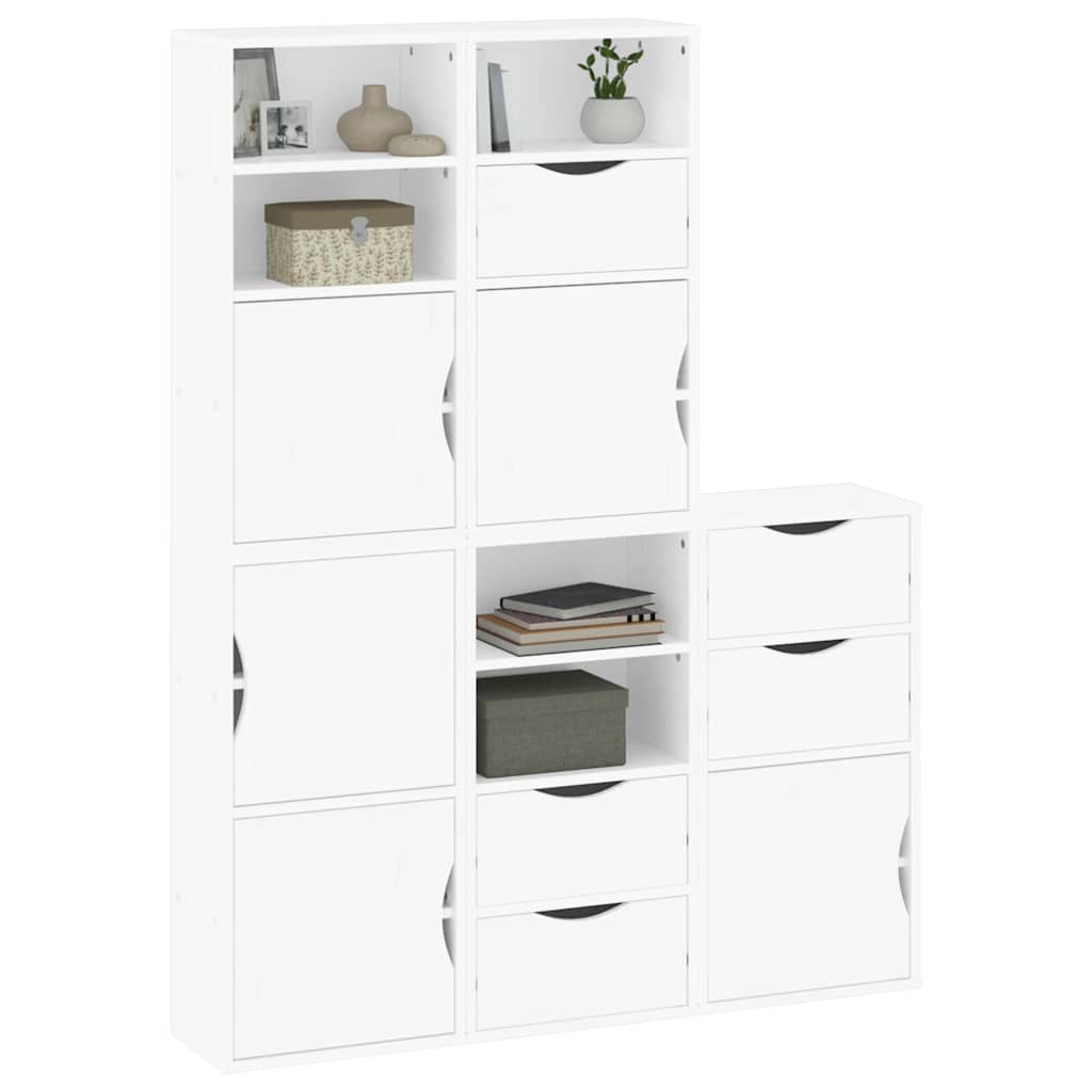 vidaXL Szafki boczne 5 szt. "ODDA" 40x24x79 cm lite drewno sosnowe