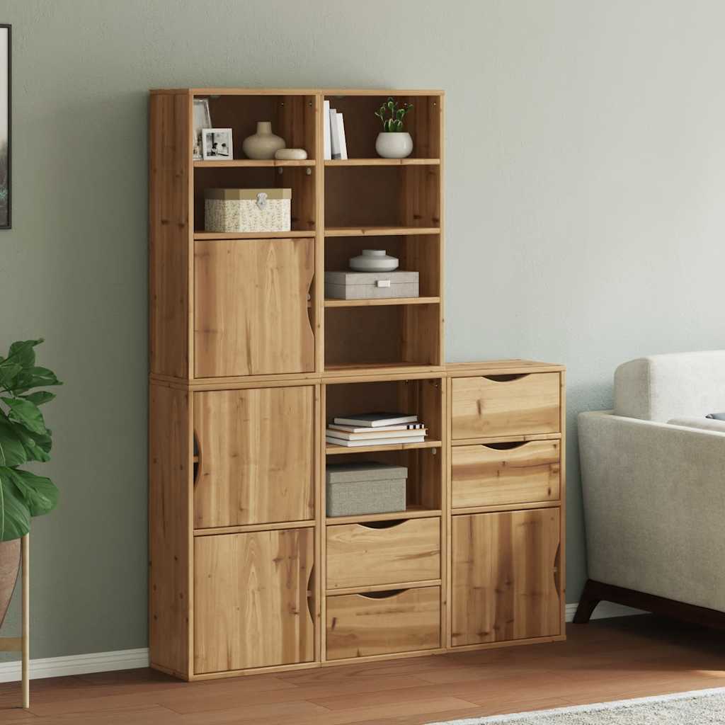 vidaXL Szafki boczne 5 szt. "ODDA" 40x24x79 cm Drewno lite Sosna
