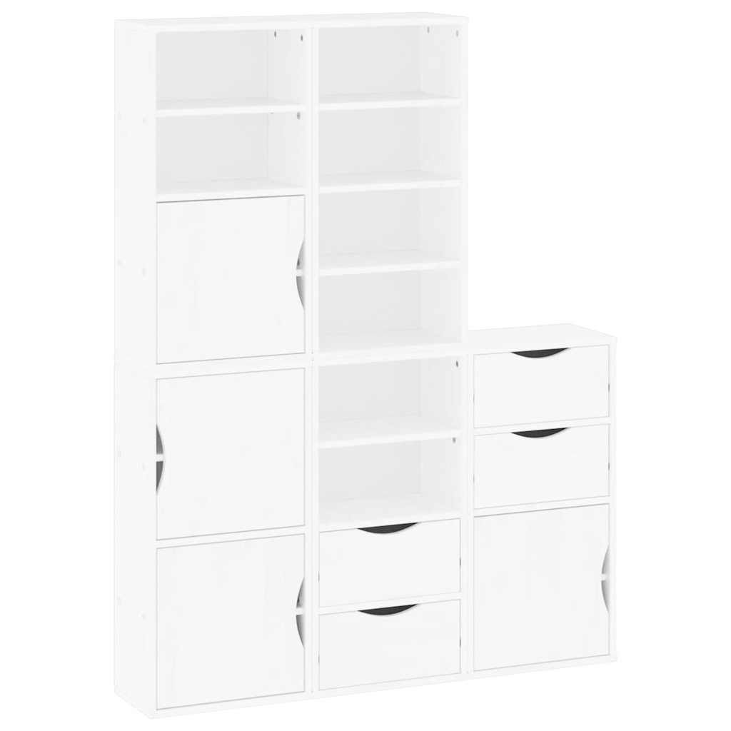 vidaXL Szafki boczne 5 szt. "ODDA" 40x24x79 cm lite drewno sosnowe