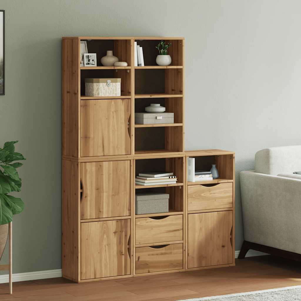 vidaXL Szafki boczne 5 szt. "ODDA" 40x24x79 cm Drewno lite Sosna