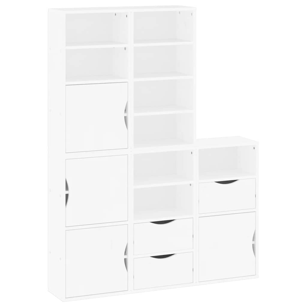 vidaXL Szafki boczne 5 szt. "ODDA" 40x24x79 cm lite drewno sosnowe