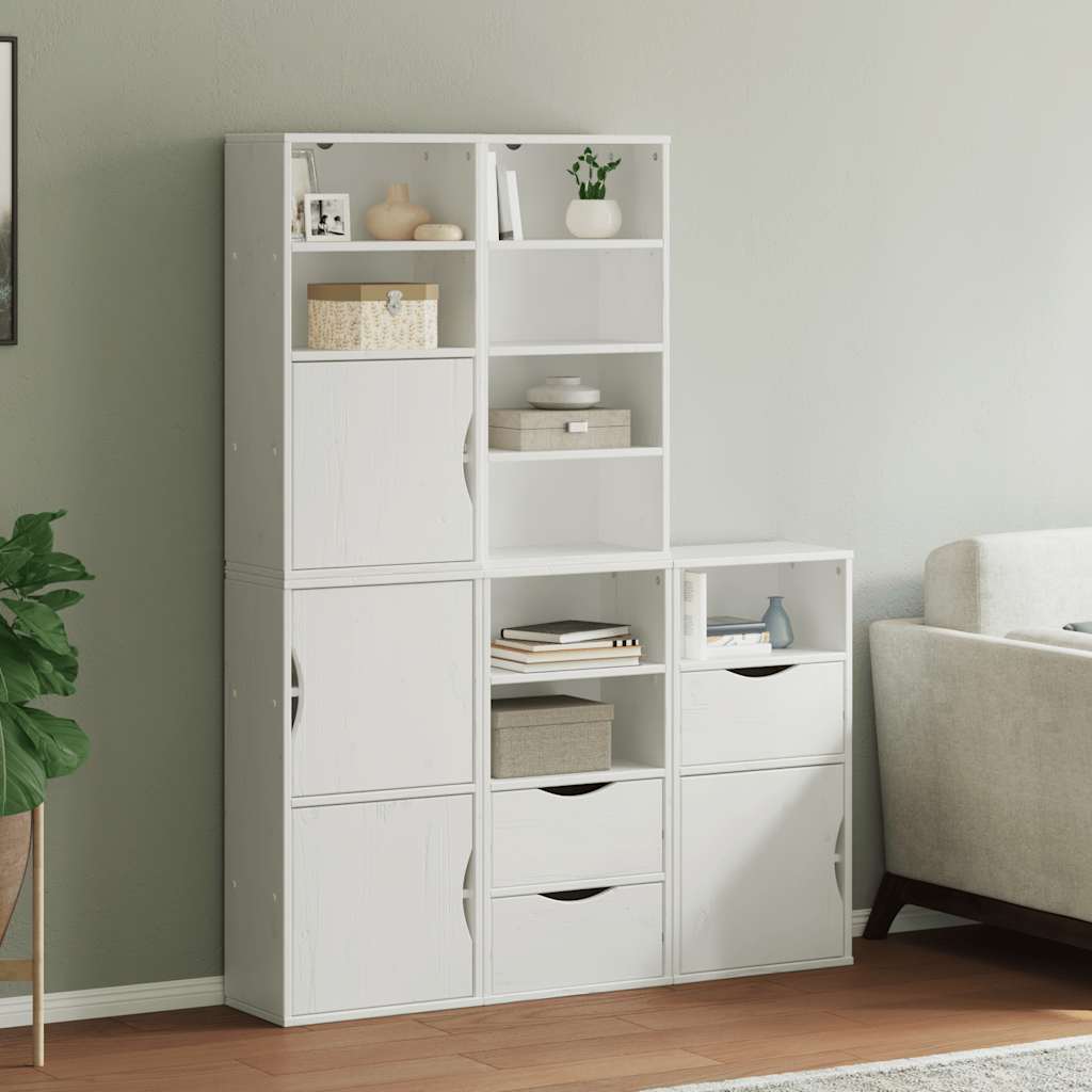 vidaXL Szafki boczne 5 szt. "ODDA" 40x24x79 cm lite drewno sosnowe