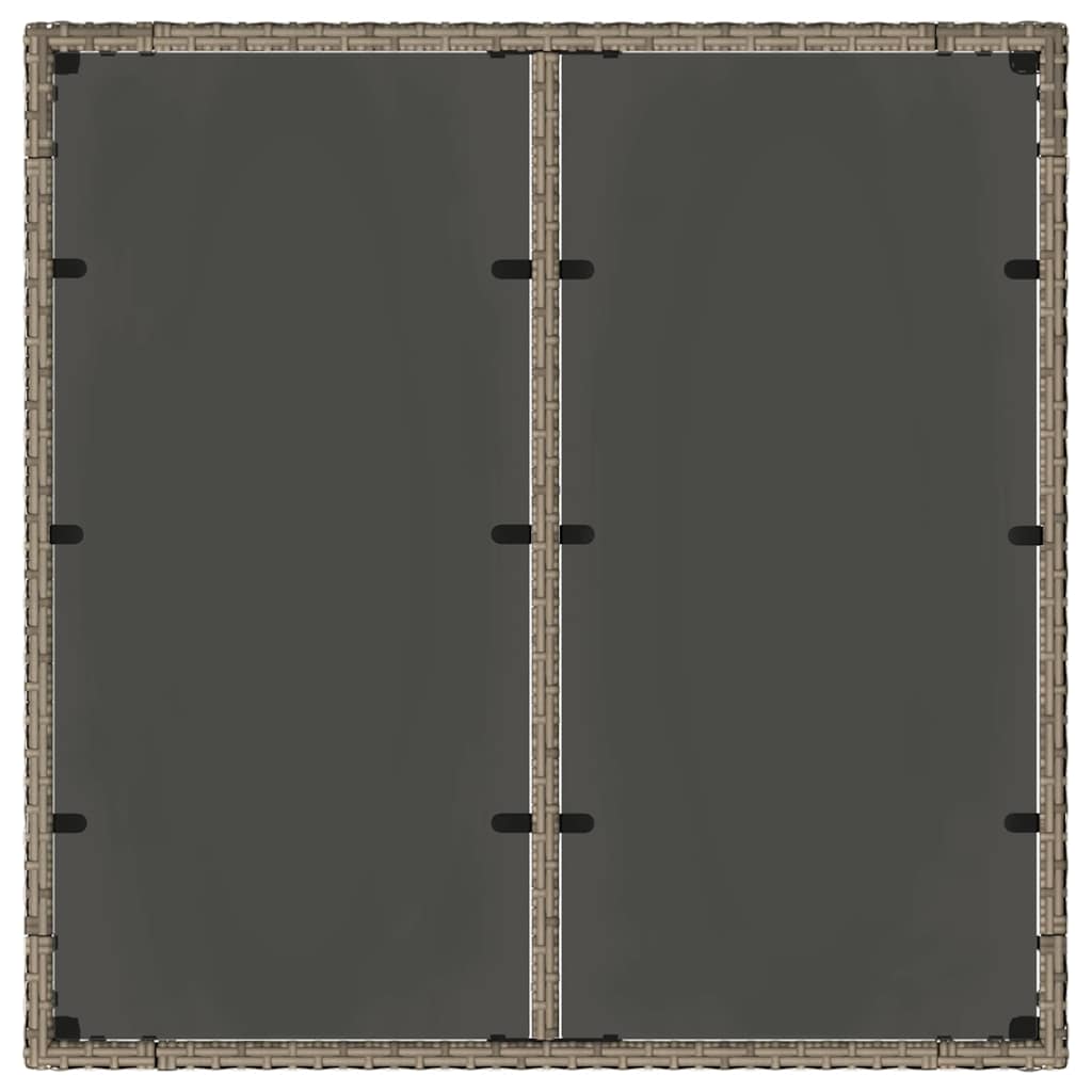 vidaXL Zestaw do jadalni w ogrodzie 3 pcs Szary polirattan