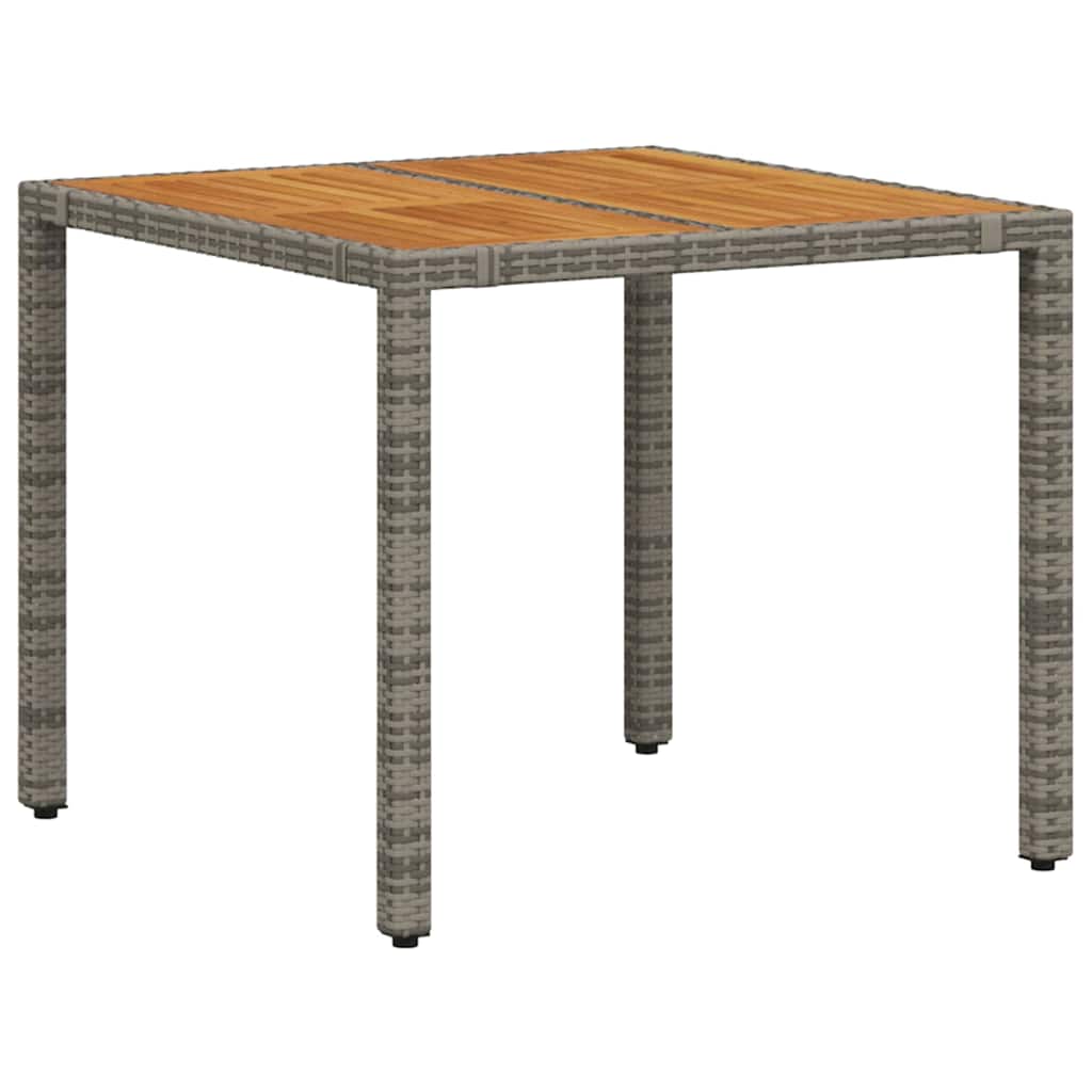vidaXL Zestaw do jadalni w ogrodzie 3 pcs Szary polirattan