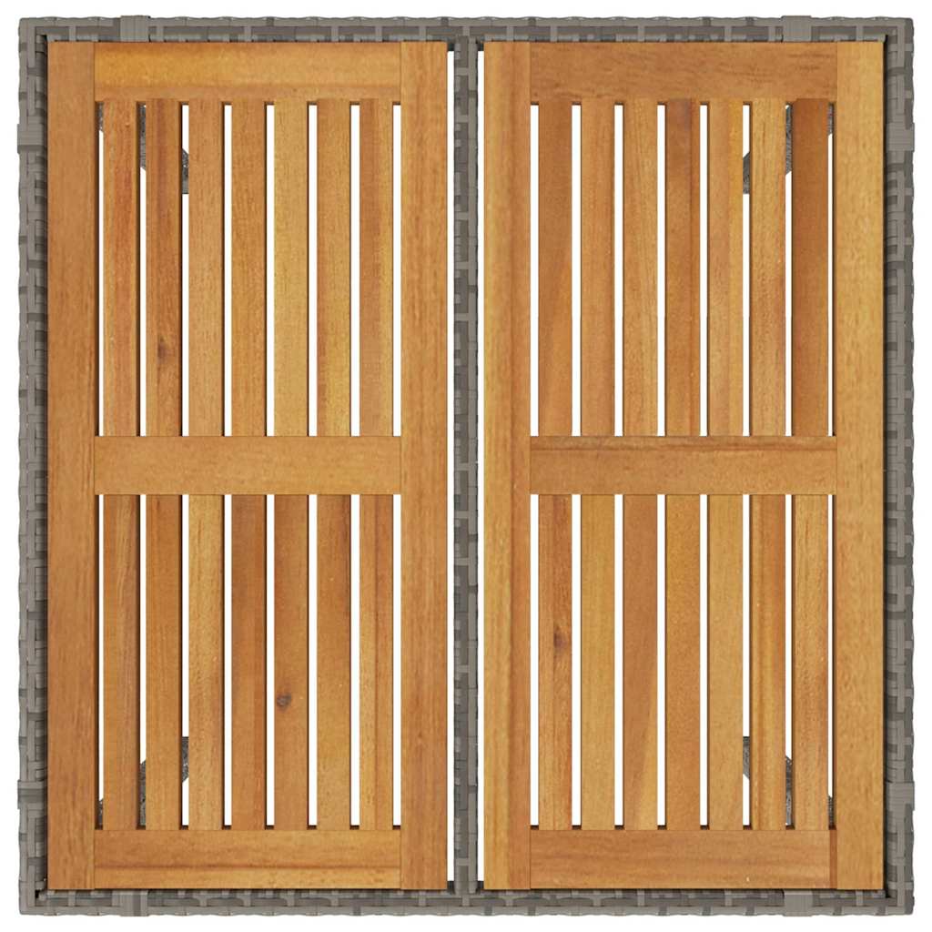 vidaXL Zestaw do jadalni w ogrodzie 3 pcs Szary polirattan