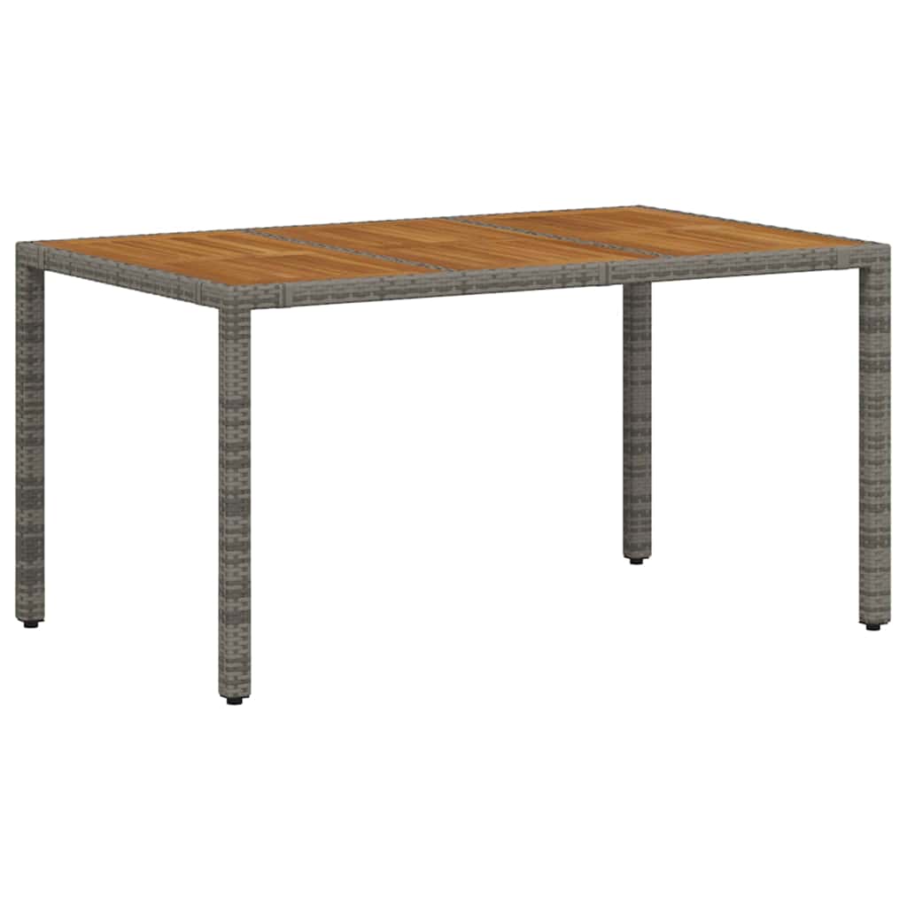 vidaXL Zestaw do jadalni w ogrodzie 5 pcs Szary polirattan